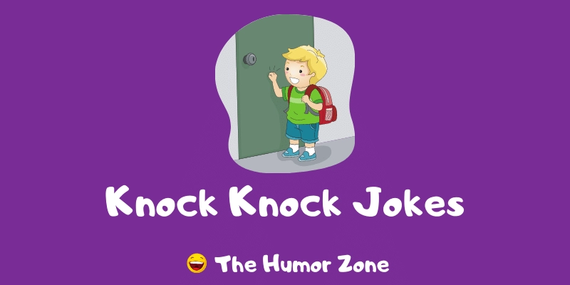 Featured image for a page of funny knock knock jokes for kids.