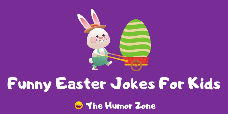Featured image for a page of funny Easter jokes for kids.