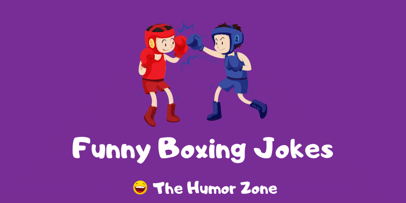 Featured image for a page of boxing jokes and puns.