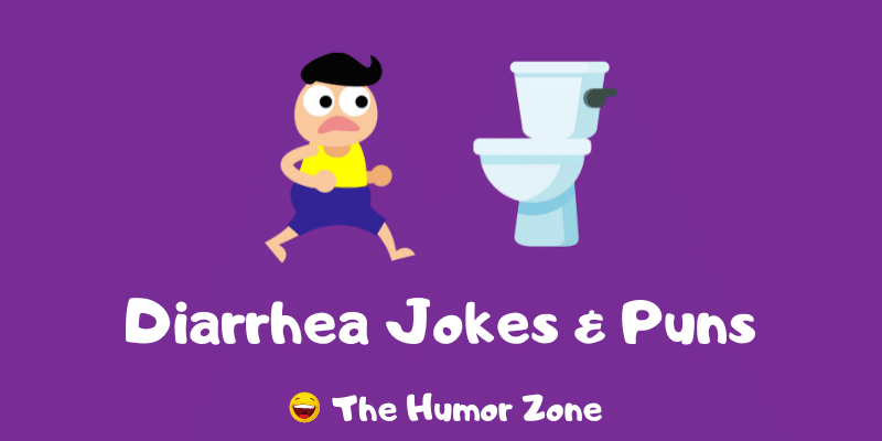 Featured image for a page of diarrhea jokes and puns.