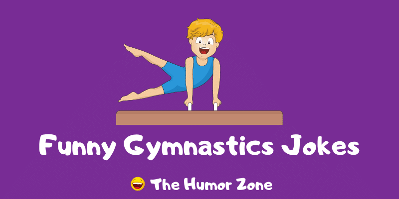 Featured image for a page of gymnastics jokes and puns.