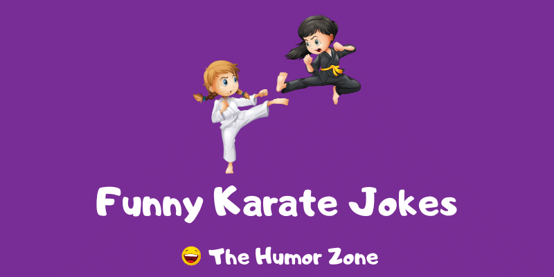 Featured image for a page of karate jokes and puns.