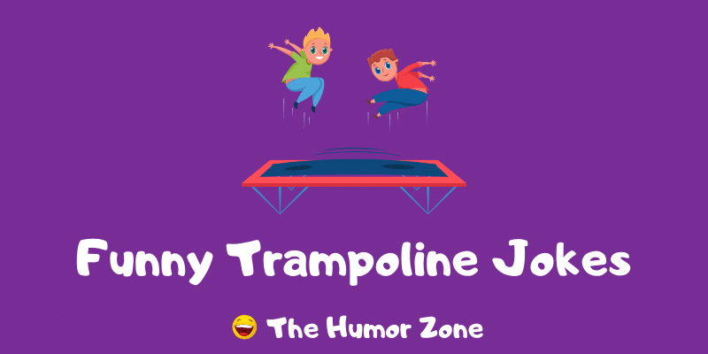 Featured image for a page of trampoline jokes and puns.
